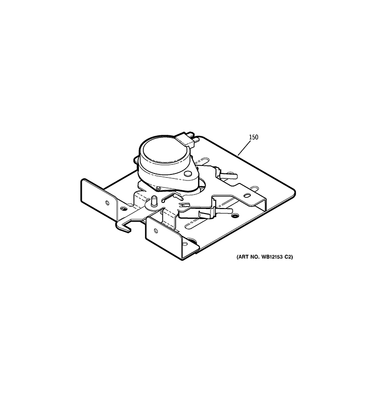 DOOR LOCK Diagram and Parts List for  General Electric Wall Oven