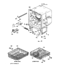 BODY PARTS Diagram and Parts List for  Hotpoint Dishwasher