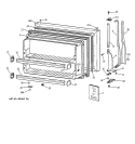 FREEZER DOOR Diagram and Parts List for MTX18EAZKRAA  General Electric Refrigerator