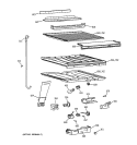 COMPARTMENT SEPARATOR PARTS Diagram and Parts List for MTX18EAZKRAA  General Electric Refrigerator