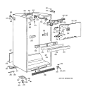 CABINET PARTS Diagram and Parts List for MTX21EAZKRWW  General Electric Refrigerator