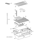 SHELF PARTS Diagram and Parts List for MTX21EAZKRWW  General Electric Refrigerator