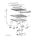 COMPARTMENT SEPARATOR PARTS Diagram and Parts List for MTX21EAZKRWW  General Electric Refrigerator