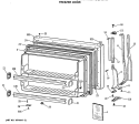 FREEZER DOOR Diagram and Parts List for  Hotpoint Refrigerator