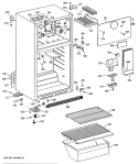 Section Diagram and Parts List for  Hotpoint Refrigerator