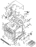 Section Diagram and Parts List for  General Electric Wall Oven