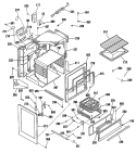 Section Diagram and Parts List for  General Electric Range