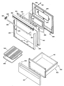 Section Diagram and Parts List for  General Electric Range