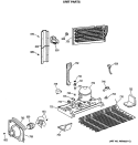 UNIT PARTS Diagram and Parts List for MTX21GASMRWW  General Electric Refrigerator
