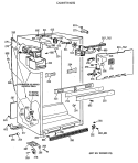 CABINET PARTS Diagram and Parts List for MTX18GIXBRAA  General Electric Refrigerator