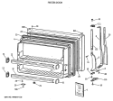FREEZER DOOR Diagram and Parts List for MTX21GAXBRWW  General Electric Refrigerator