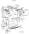 CABINET PARTS Diagram and Parts List for MTX21GAXBRWW  General Electric Refrigerator