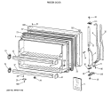 FREEZER DOOR Diagram and Parts List for MTX18GIXCRAA  General Electric Refrigerator