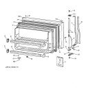 FREEZER DOOR Diagram and Parts List for MTX21GAXFRWW  General Electric Refrigerator