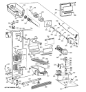 FREEZER SECTION Diagram and Parts List for MSK27DRXAAA  General Electric Refrigerator