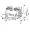 FREEZER DOOR Diagram and Parts List for MTX21DIZBRWW  General Electric Refrigerator