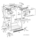 CABINET PARTS Diagram and Parts List for MTX21DAZHRWW  General Electric Refrigerator