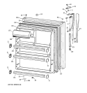 FRESH FOOD DOOR Diagram and Parts List for MTX21DIZKRWW  General Electric Refrigerator