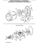 BLOWER & DRIVE ASSEMBLY Diagram and Parts List for  General Electric Dryer