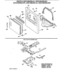 GAS VALVE & BURNER ASM. Diagram and Parts List for  General Electric Dryer