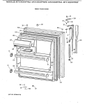 FRESH FOOD DOOR Diagram and Parts List for MTX18GIXFRAA  General Electric Refrigerator