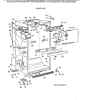 CABINET PARTS Diagram and Parts List for MTX18GIXFRAA  General Electric Refrigerator