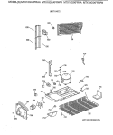 UNIT PARTS Diagram and Parts List for MTX18GIXFRAA  General Electric Refrigerator