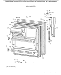 FRESH FOOD DOOR Diagram and Parts List for MTX18GIXGRAA  General Electric Refrigerator