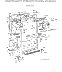 CABINET PARTS Diagram and Parts List for MTX18GIXGRAA  General Electric Refrigerator