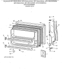 FREEZER DOOR Diagram and Parts List for MTX18GAXJRAA  General Electric Refrigerator