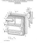 FRESH FOOD DOOR Diagram and Parts List for MTX18GAXJRAA  General Electric Refrigerator