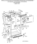 CABINET PARTS Diagram and Parts List for MTX18GAXJRAA  General Electric Refrigerator