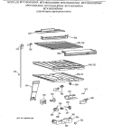 COMPARTMENT SEPARATOR PARTS Diagram and Parts List for MTX18GAXJRAA  General Electric Refrigerator