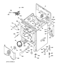 Part Location Diagram of WB26K5069 GE Convection Fan Motor Assembly