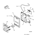 ESCUTCHEON BASE ASSEMBLY Diagram and Parts List for  General Electric Microwave Oven Combo