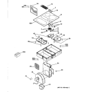 Section Diagram and Parts List for  General Electric Cooktop
