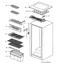 CABINET Diagram and Parts List for  General Electric Refrigerator