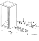 UNIT PARTS Diagram and Parts List for  General Electric Refrigerator