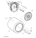 DRUM Diagram and Parts List for  Hotpoint Dryer