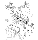 MICROWAVE Diagram and Parts List for  General Electric Microwave