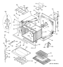 BODY PARTS Diagram and Parts List for  General Electric Wall Oven
