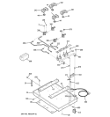 GAS BURNER Diagram and Parts List for  General Electric Cooktop