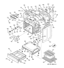 BODY PARTS Diagram and Parts List for  General Electric Range