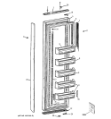 FREEZER DOOR Diagram and Parts List for  General Electric Refrigerator