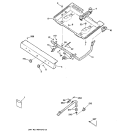 GAS & BURNER PARTS Diagram and Parts List for  General Electric Range