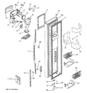 FREEZER DOOR Diagram and Parts List for PSC23NGPCWW  General Electric Refrigerator