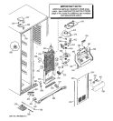 FREEZER SECTION Diagram and Parts List for PSC23NGPCWW  General Electric Refrigerator