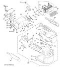 ICE MAKER & DISPENSER Diagram and Parts List for PSC23NGPCWW  General Electric Refrigerator