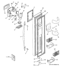 FREEZER DOOR Diagram and Parts List for  General Electric Refrigerator
