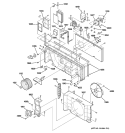 MOTOR & CHASSIS PARTS Diagram and Parts List for  General Electric Air Conditioner